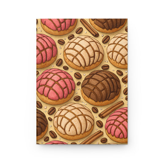 Mexican Conchas Notebook — Dessert-Inspired Hardcover Journal for Bakers | Sweet Pastry Notebooks