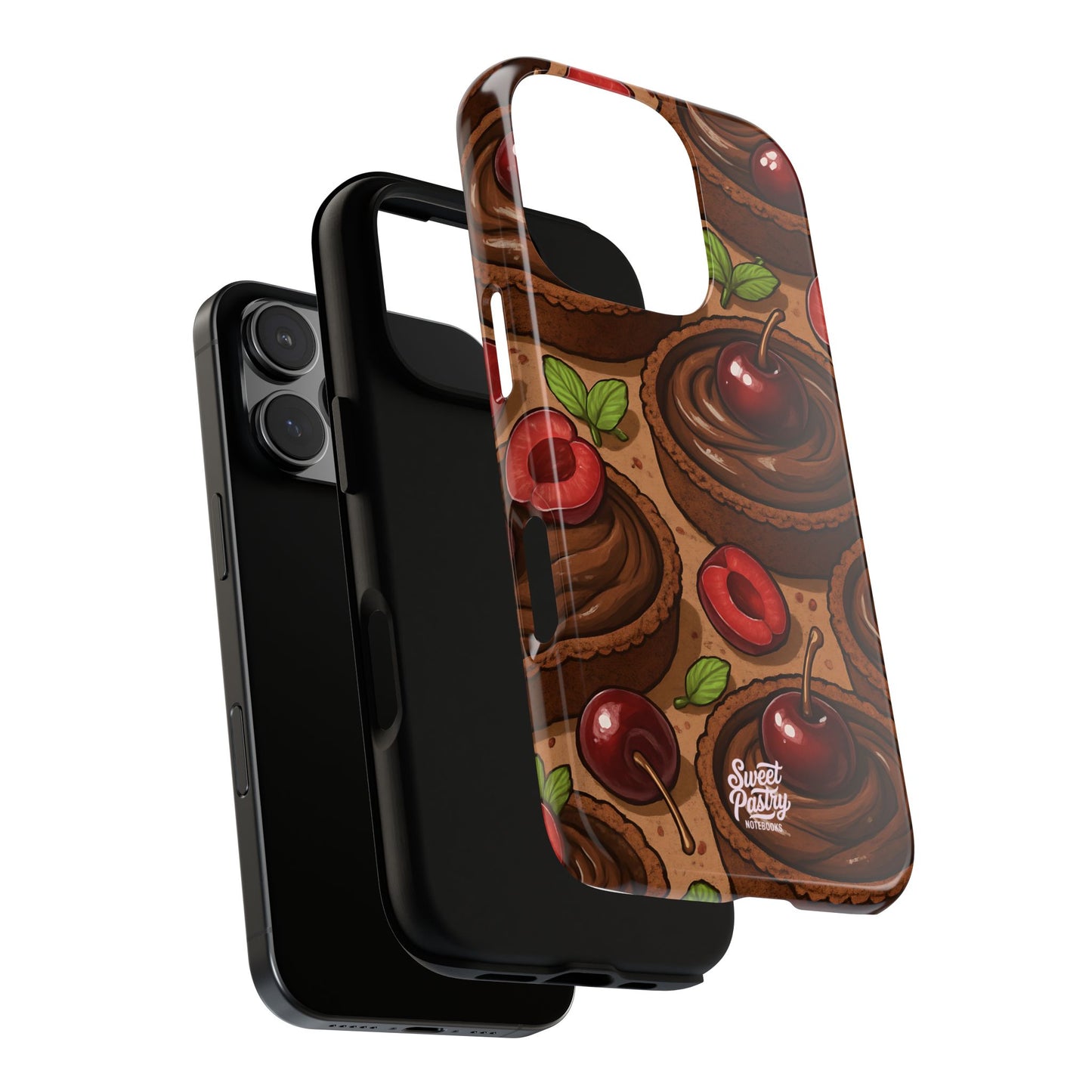 Cherry Chocolate Tart Phone Case – Dessert-Inspired Protective Case