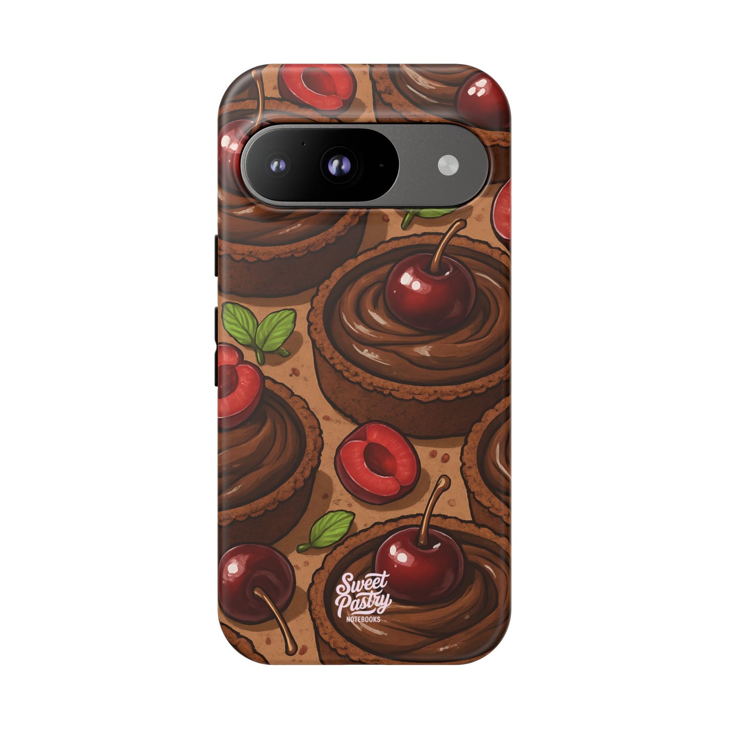 Cherry Chocolate Tart Phone Case – Dessert-Inspired Protective Case