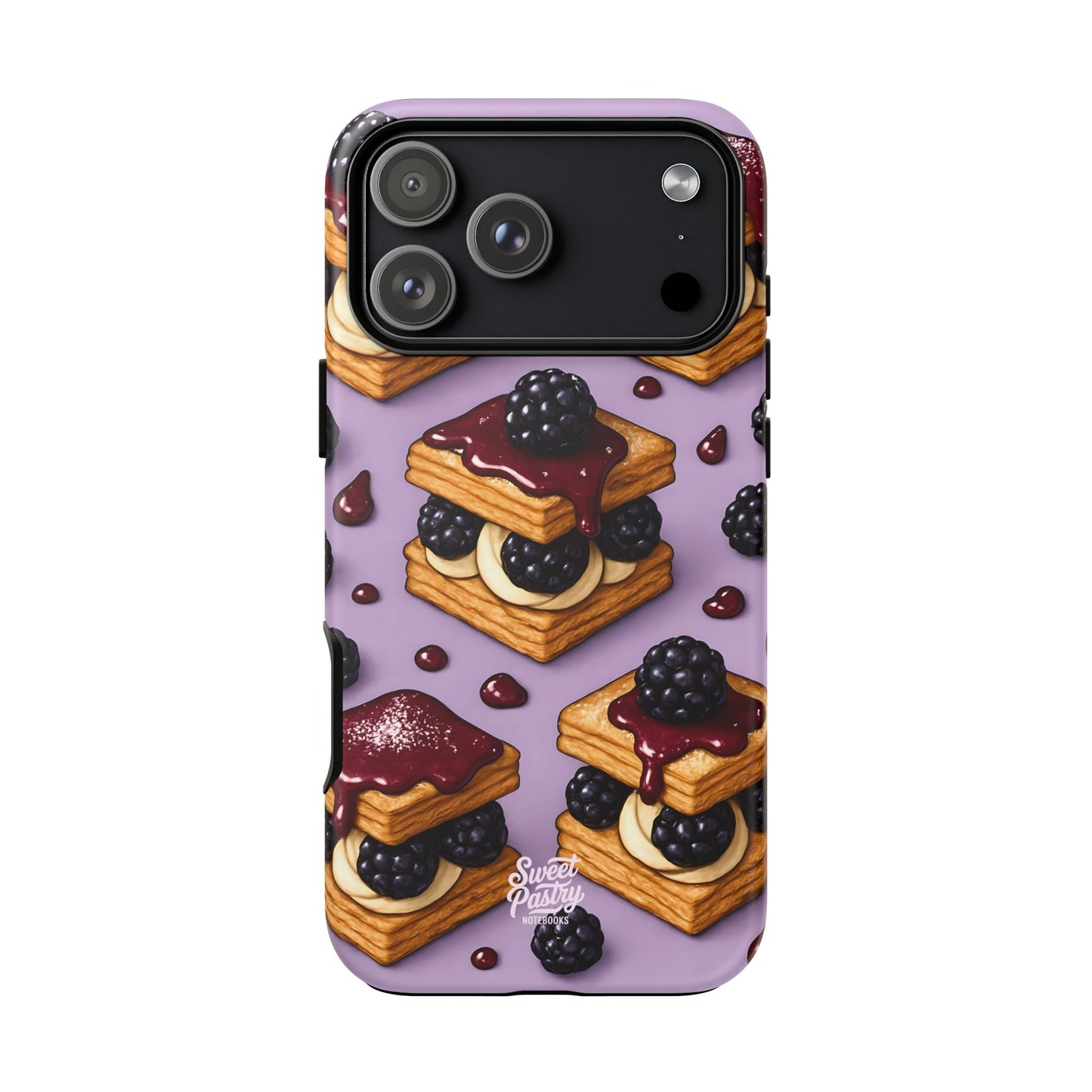 Blackberry Tart Phone Case – Dessert-Inspired Protective Case