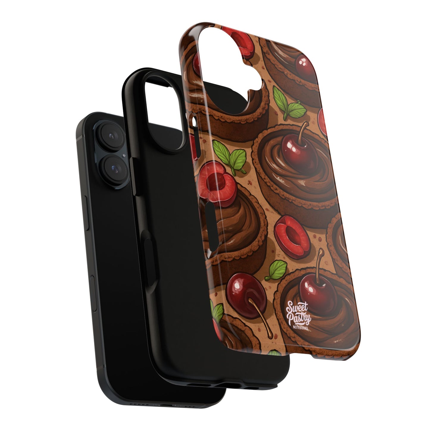 Cherry Chocolate Tart Phone Case – Dessert-Inspired Protective Case