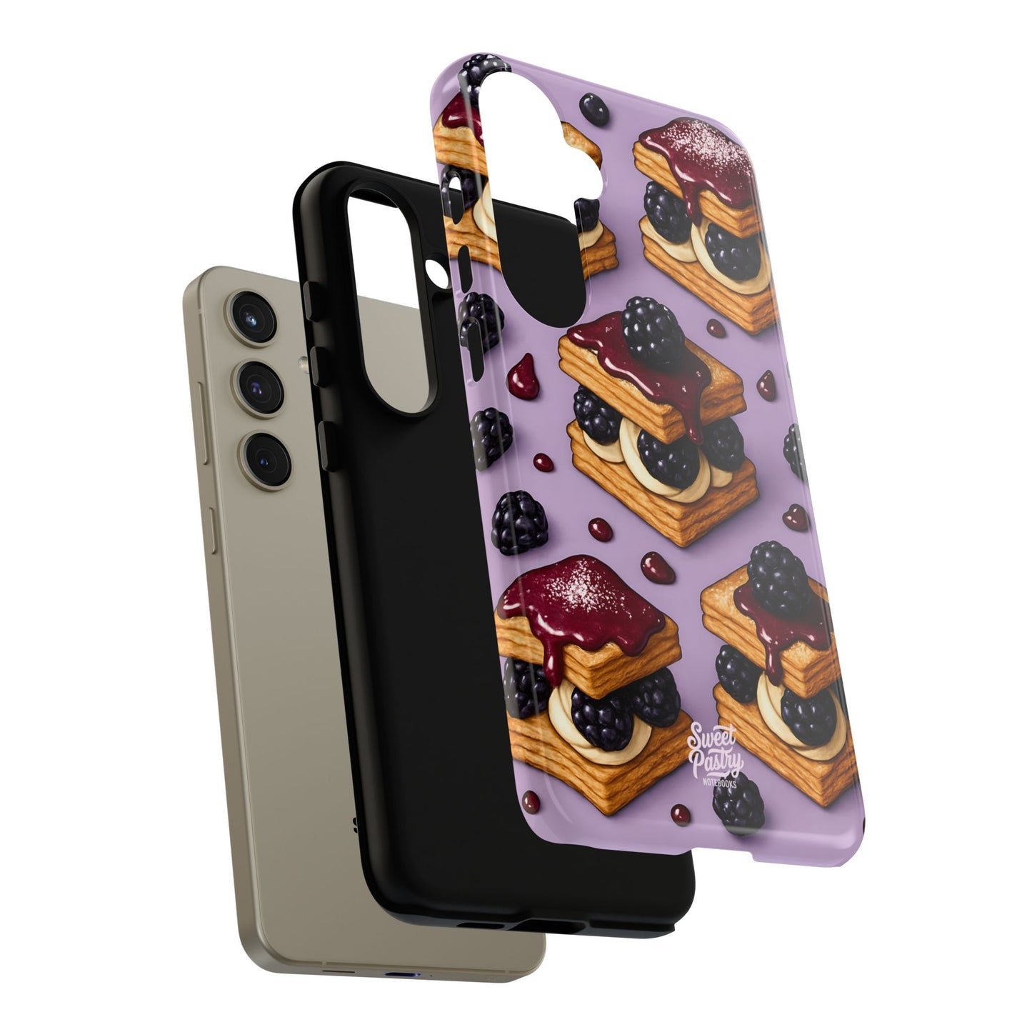 Blackberry Tart Phone Case – Dessert-Inspired Protective Case