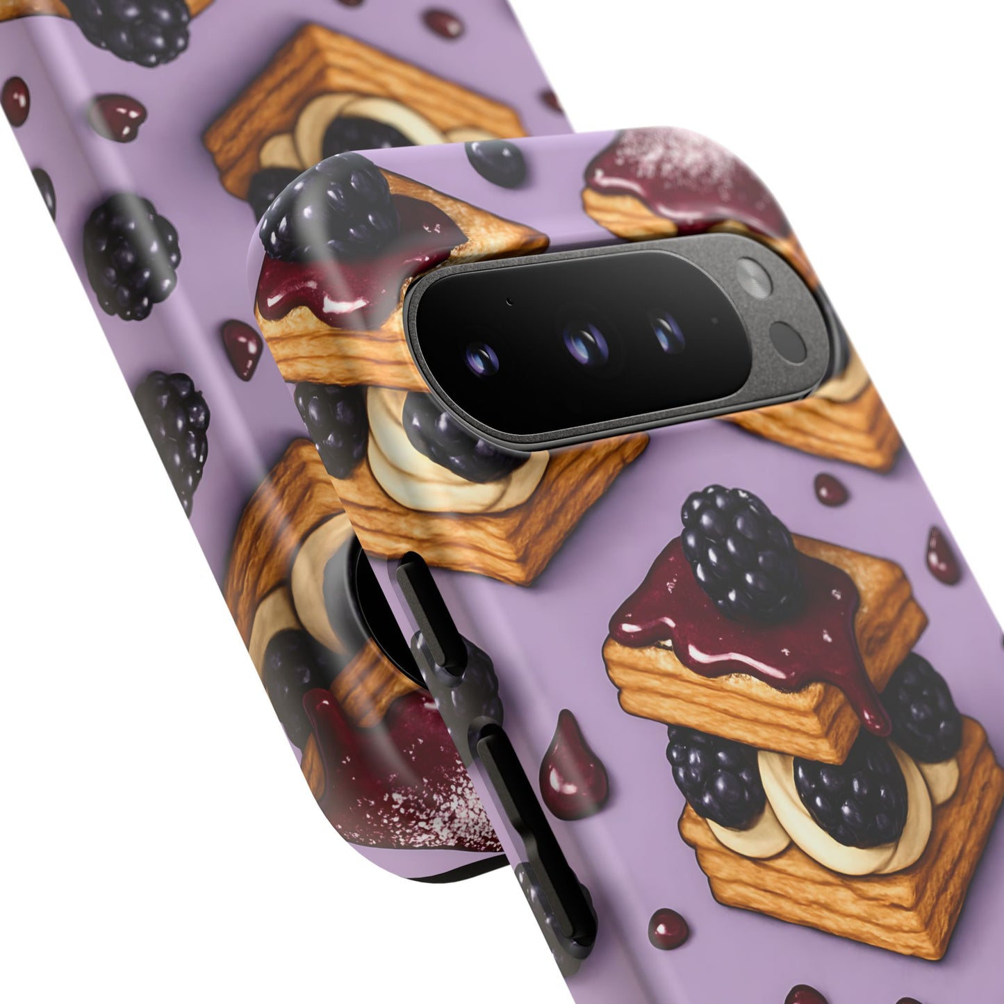 Blackberry Tart Phone Case – Dessert-Inspired Protective Case