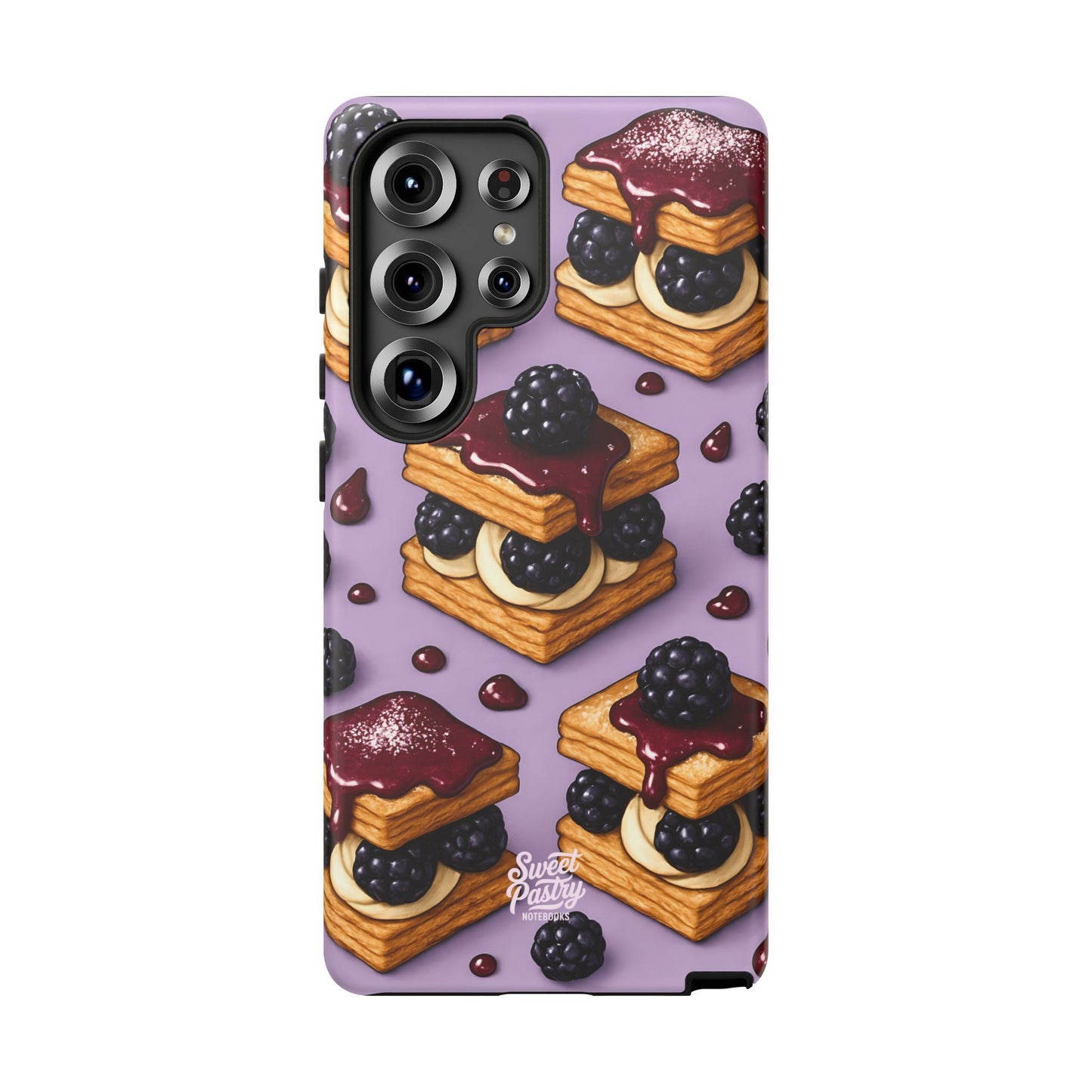 Blackberry Tart Phone Case – Dessert-Inspired Protective Case