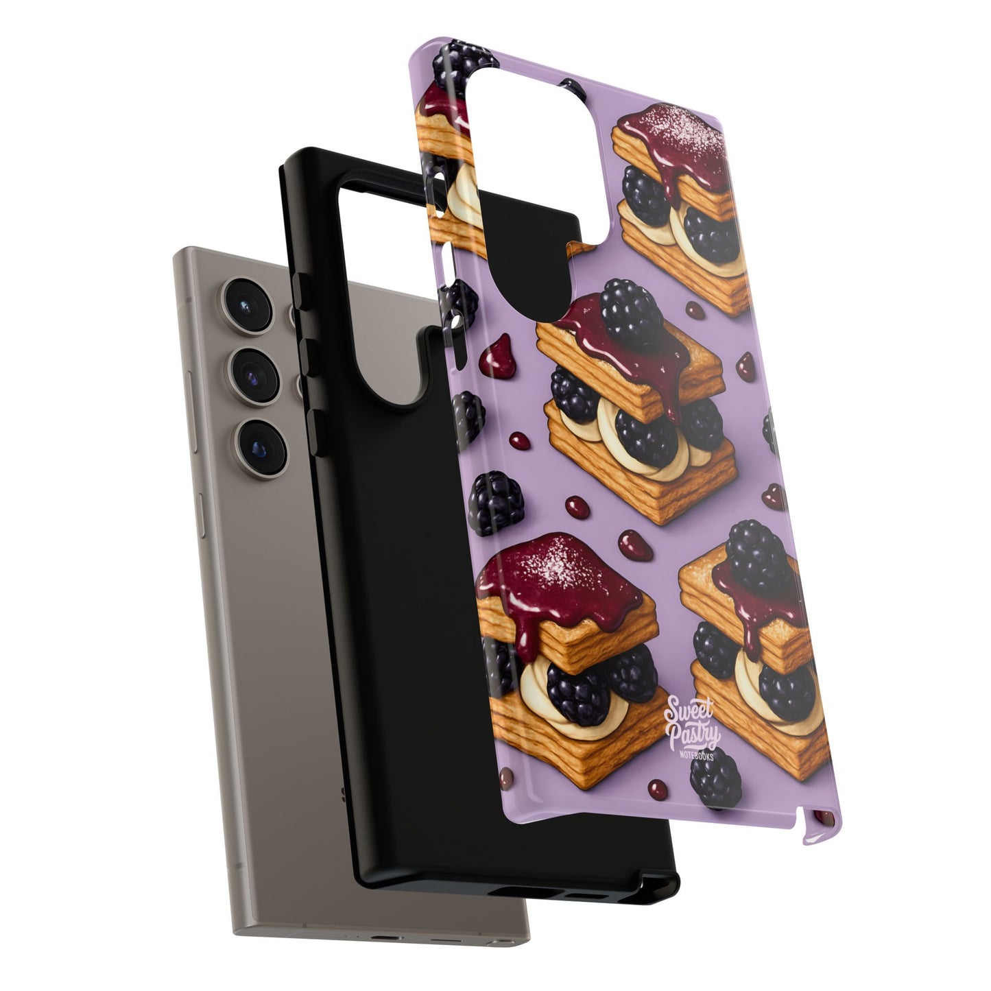 Blackberry Tart Phone Case – Dessert-Inspired Protective Case