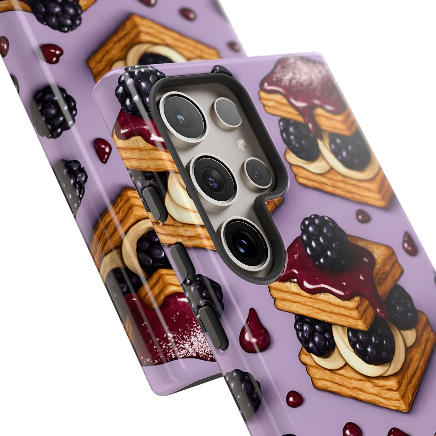 Blackberry Tart Phone Case – Dessert-Inspired Protective Case