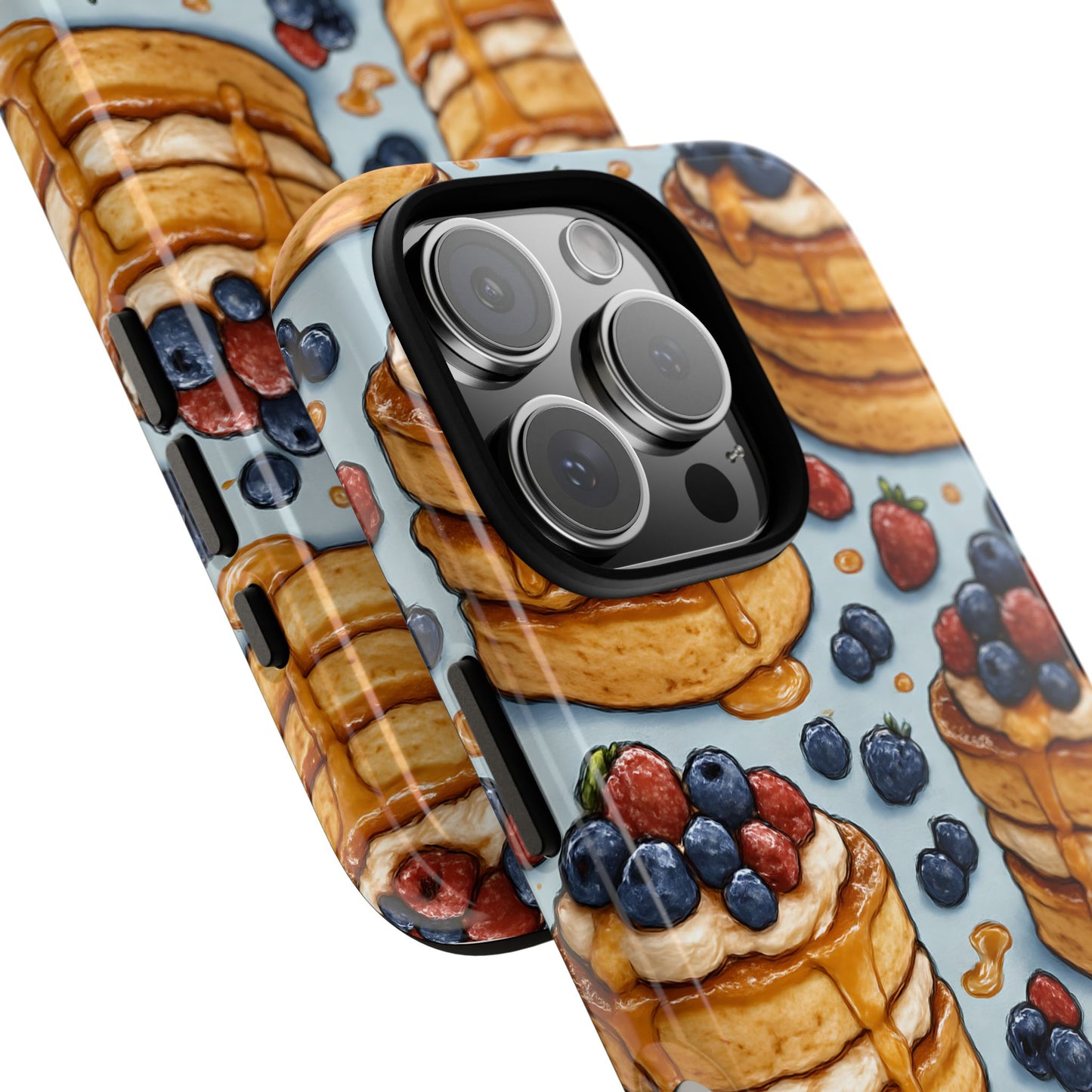 Berry Pancakes Phone Case – Dessert-Inspired Protective Case