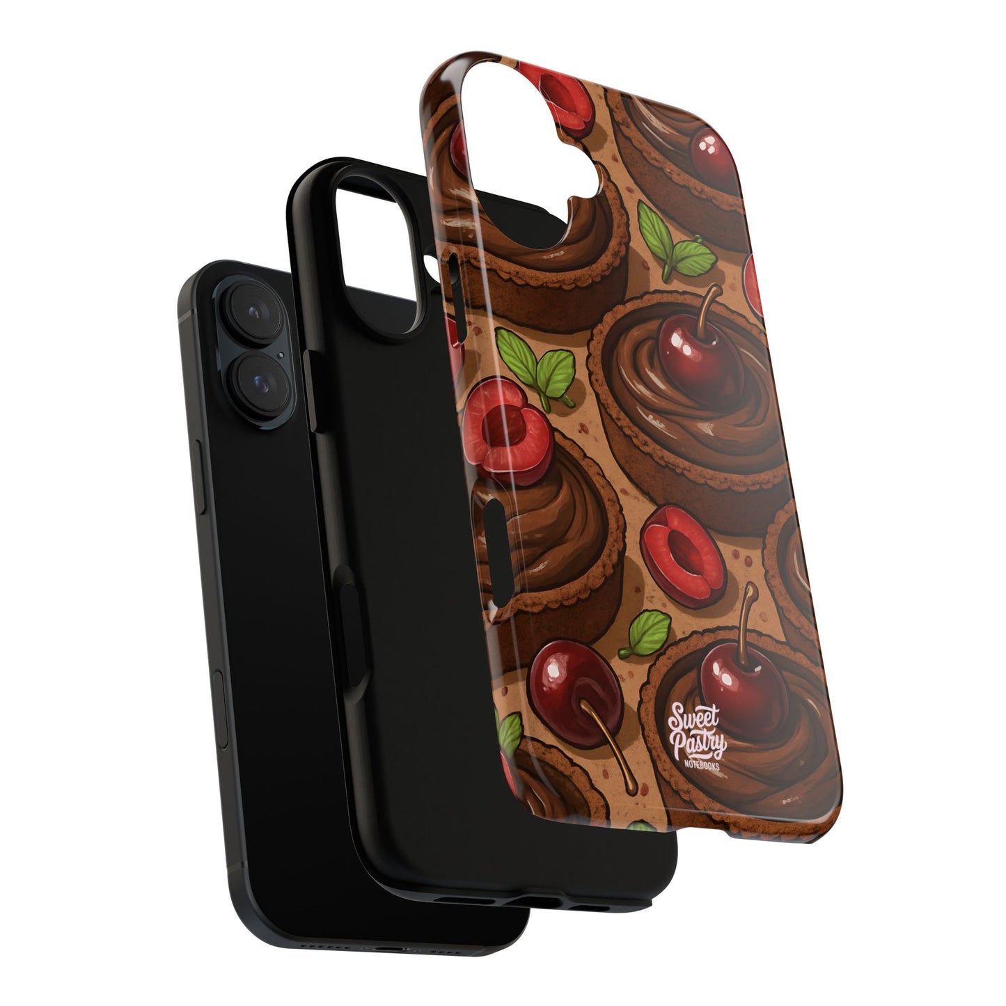 Cherry Chocolate Tart Phone Case – Dessert-Inspired Protective Case