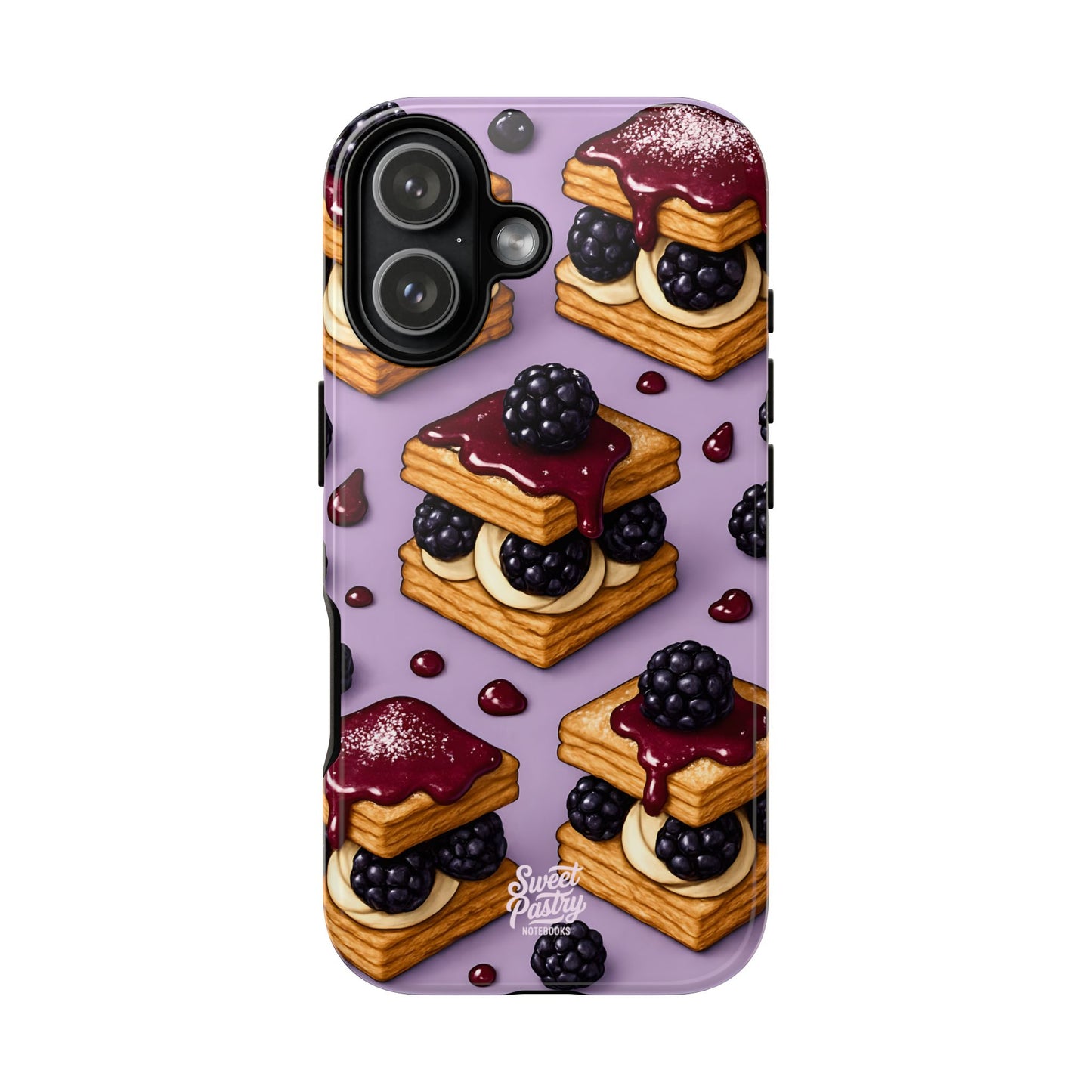 Blackberry Tart Phone Case – Dessert-Inspired Protective Case
