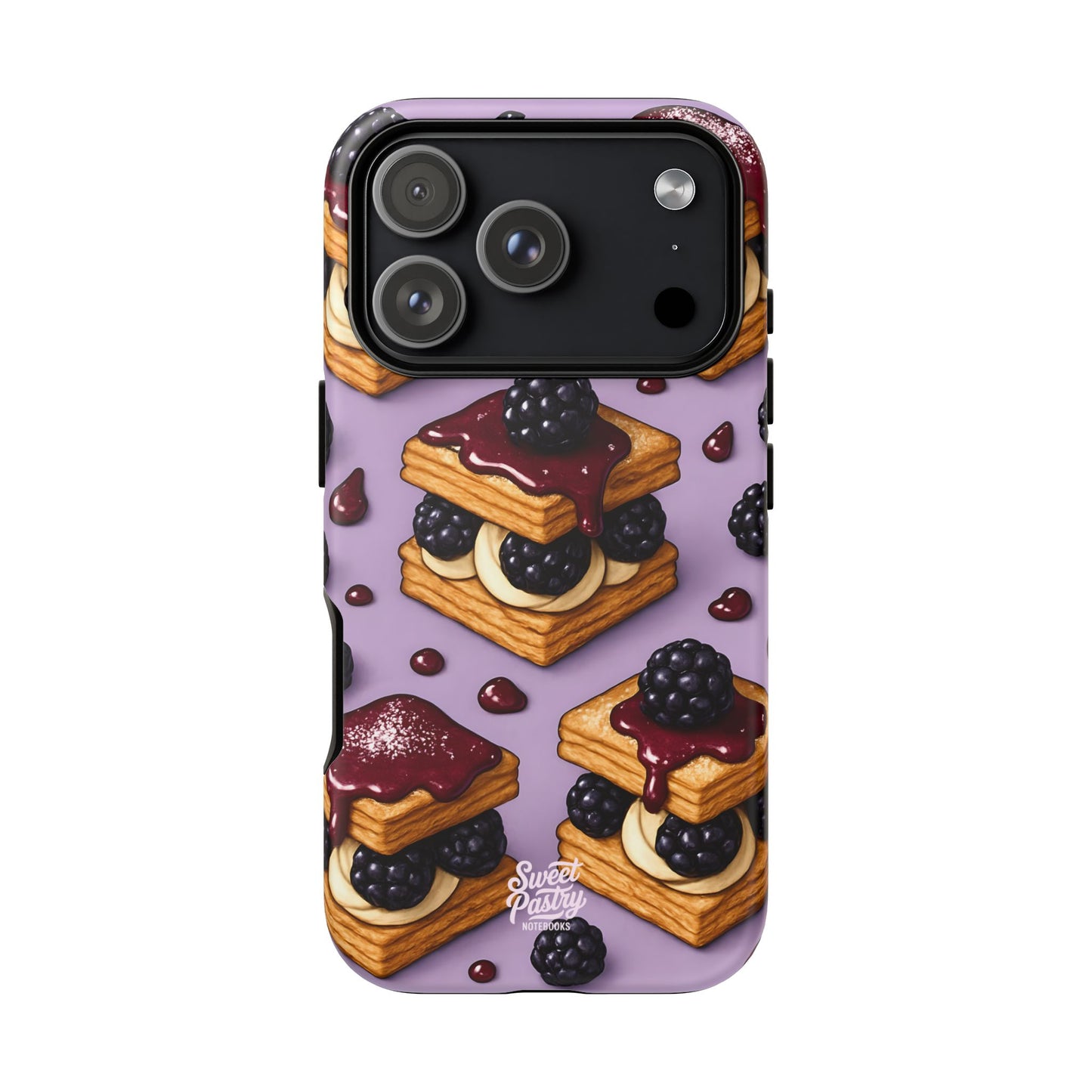Blackberry Tart Phone Case – Dessert-Inspired Protective Case