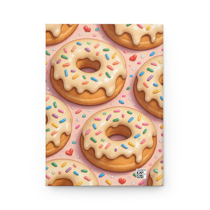 Icing and Sprinkes Donuts Notebook — Dessert-Inspired Hardcover Journal for Bakers | Sweet Pastry Notebooks