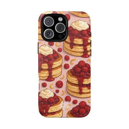 Raspberry Pancakes Phone Case – Dessert-Inspired Protective Case