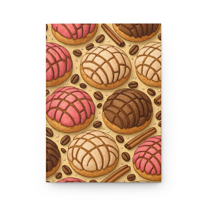 Mexican Conchas Notebook — Dessert-Inspired Hardcover Journal for Bakers | Sweet Pastry Notebooks