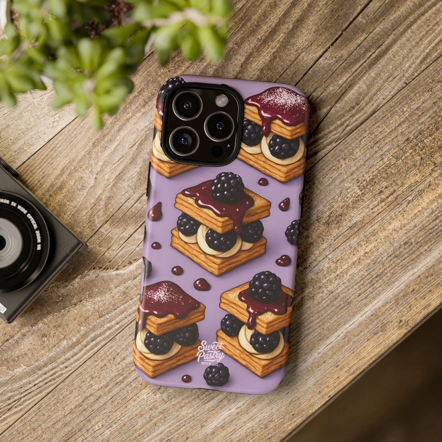 Blackberry Tart Phone Case – Dessert-Inspired Protective Case
