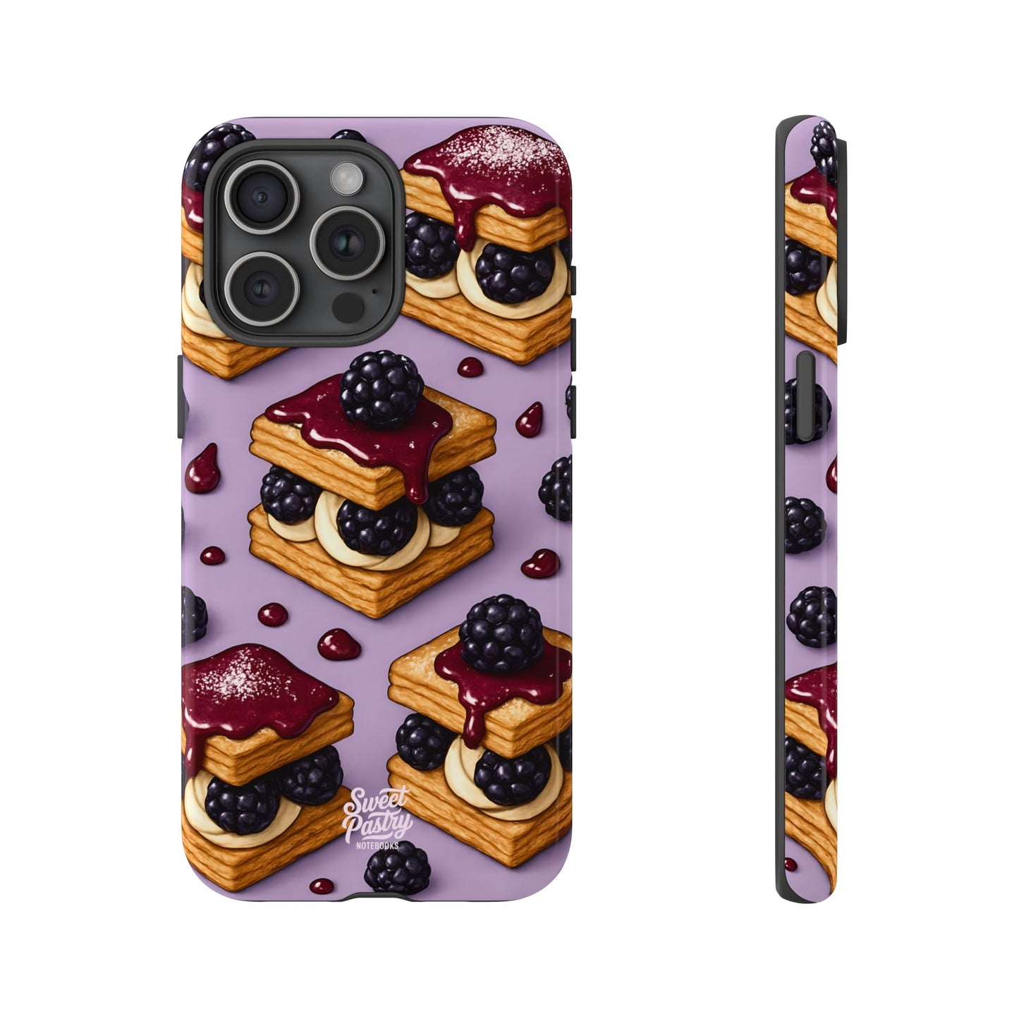 Blackberry Tart Phone Case – Dessert-Inspired Protective Case