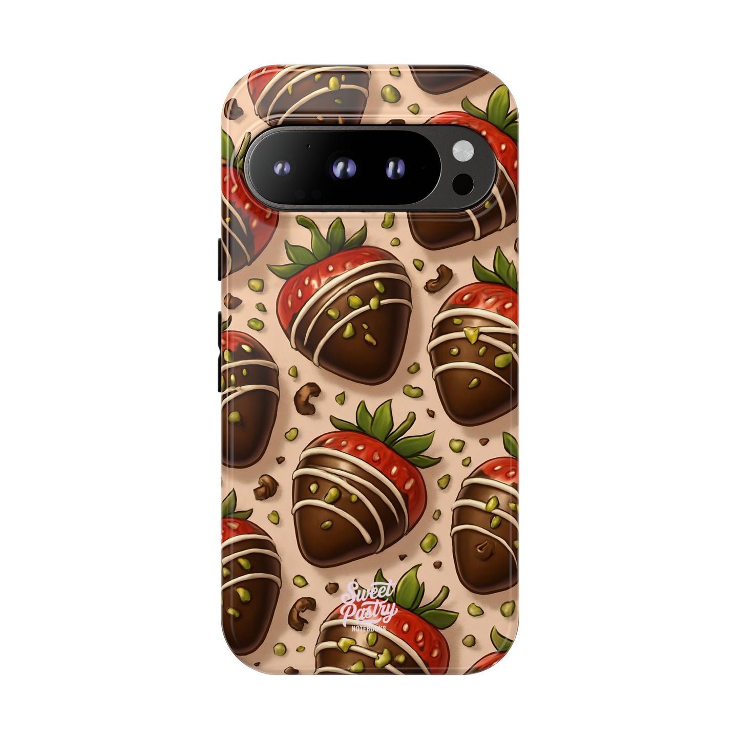 Chocolate Strawberries Phone Case – Dessert-Inspired Protective Case