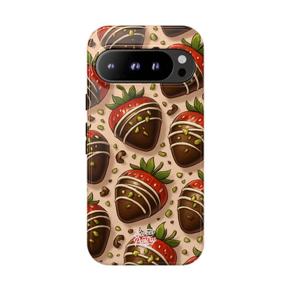 Chocolate Strawberries Phone Case – Dessert-Inspired Protective Case