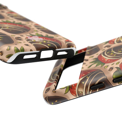 Chocolate Strawberries Phone Case – Dessert-Inspired Protective Case