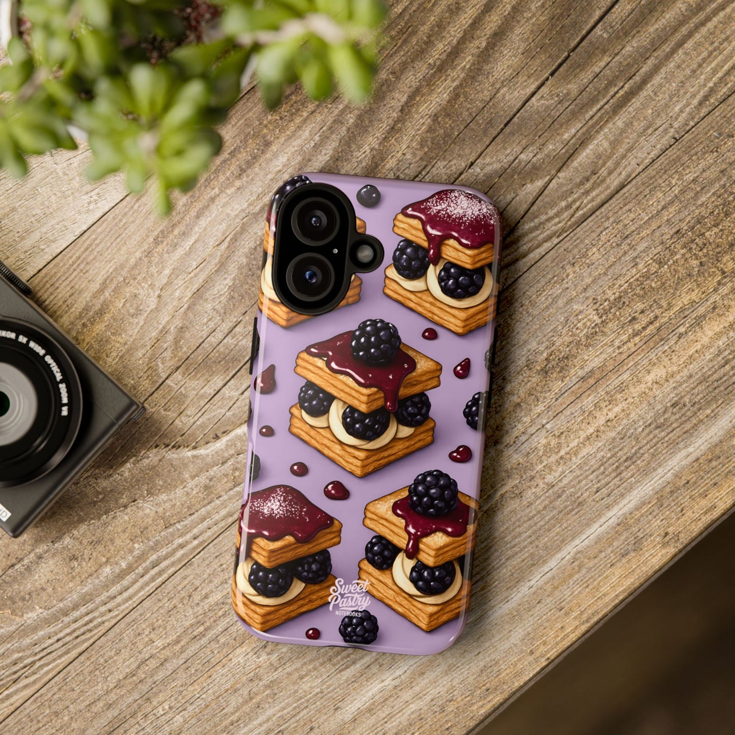 Blackberry Tart Phone Case – Dessert-Inspired Protective Case