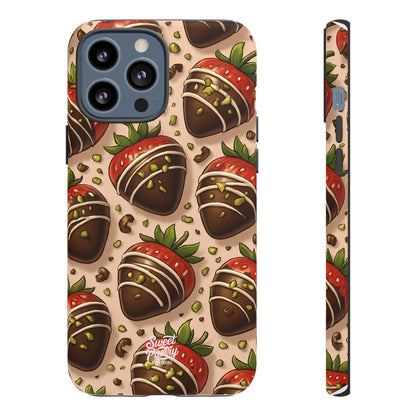 Chocolate Strawberries Phone Case – Dessert-Inspired Protective Case
