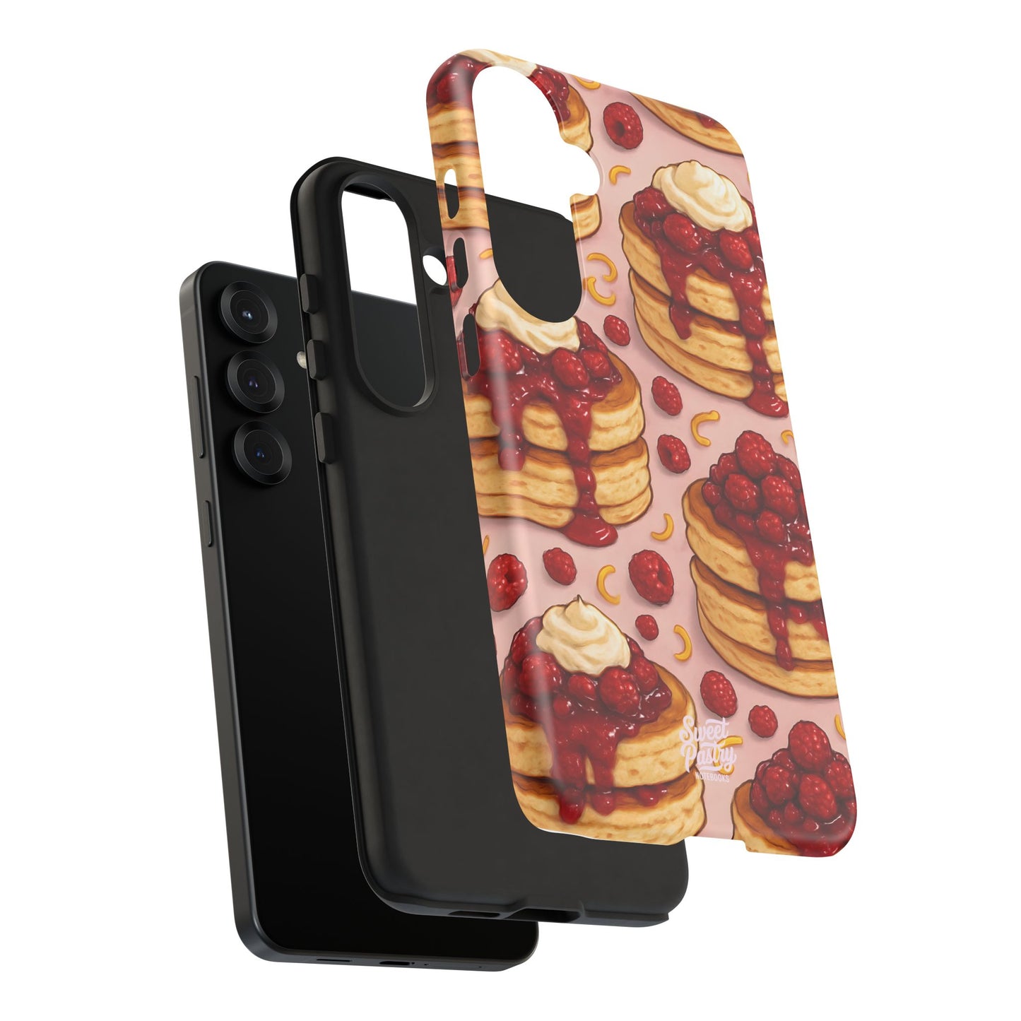 Raspberry Pancakes Phone Case – Dessert-Inspired Protective Case
