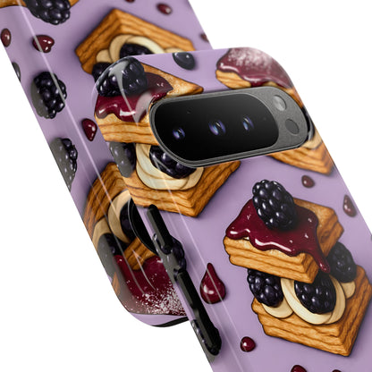 Blackberry Tart Phone Case – Dessert-Inspired Protective Case