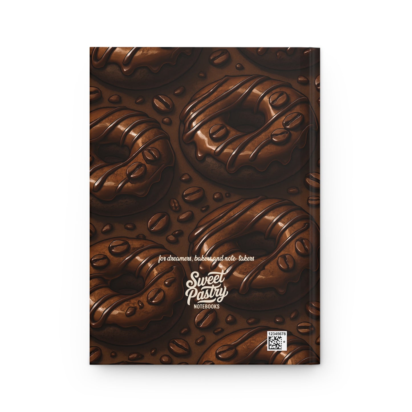 Chocolate Donuts Notebook — Dessert-Inspired Hardcover Journal for Bakers | Sweet Pastry Notebooks