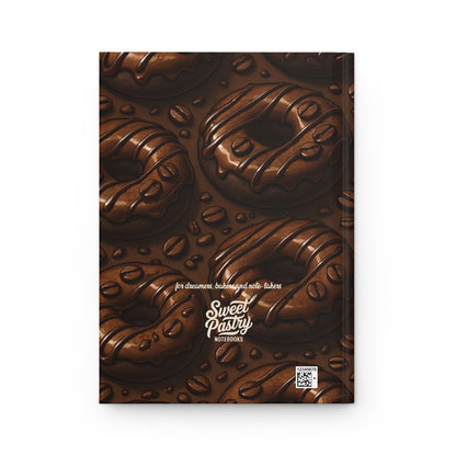 Chocolate Donuts Notebook — Dessert-Inspired Hardcover Journal for Bakers | Sweet Pastry Notebooks