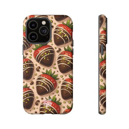 Chocolate Strawberries Phone Case – Dessert-Inspired Protective Case