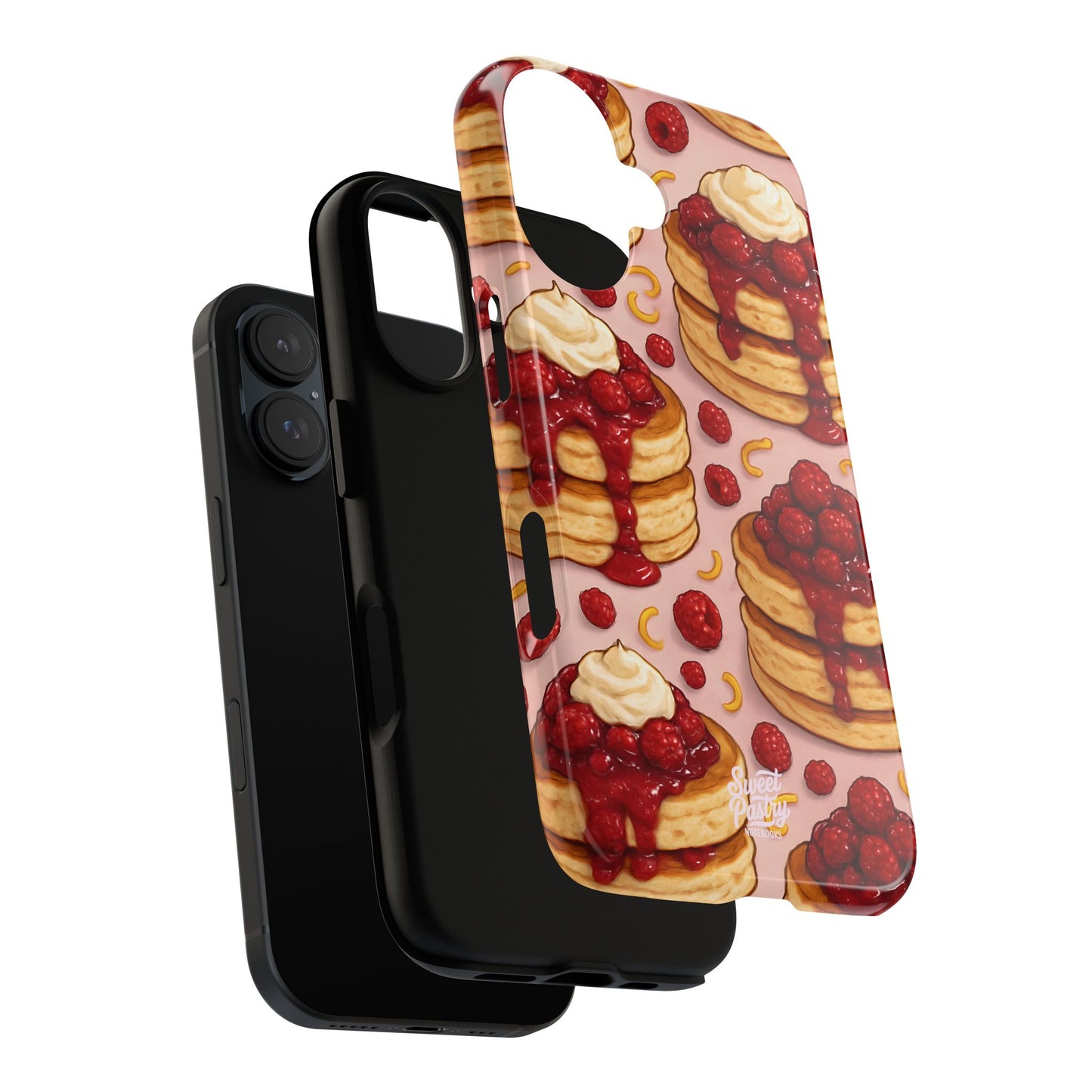 Raspberry Pancakes Phone Case – Dessert-Inspired Protective Case