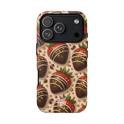 Chocolate Strawberries Phone Case – Dessert-Inspired Protective Case