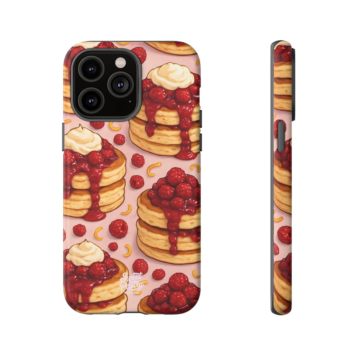 Raspberry Pancakes Phone Case – Dessert-Inspired Protective Case