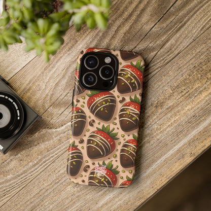 Chocolate Strawberries Phone Case – Dessert-Inspired Protective Case