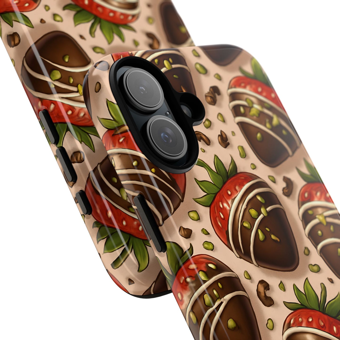 Chocolate Strawberries Phone Case – Dessert-Inspired Protective Case