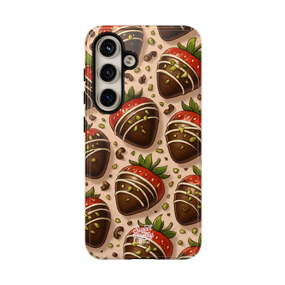 Chocolate Strawberries Phone Case – Dessert-Inspired Protective Case
