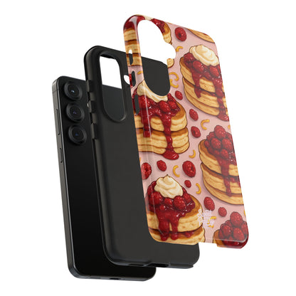 Raspberry Pancakes Phone Case – Dessert-Inspired Protective Case