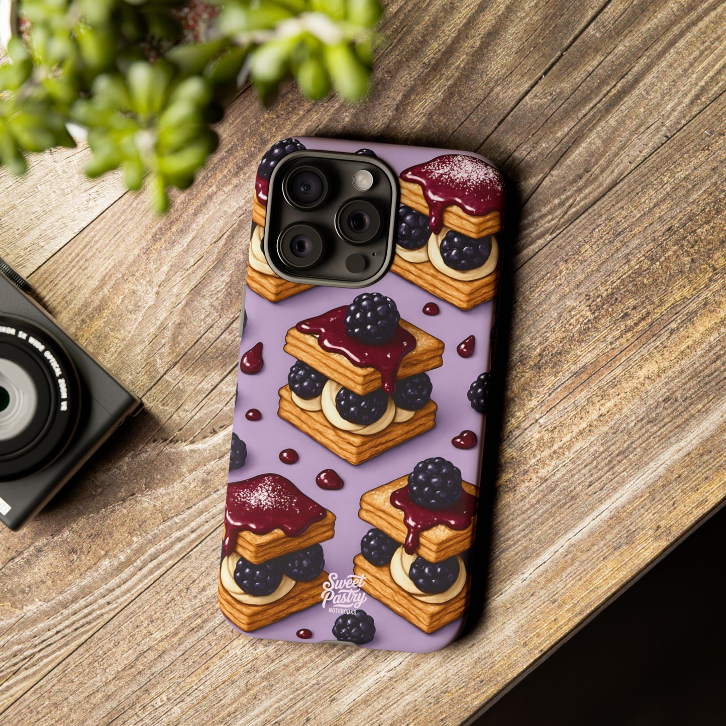 Blackberry Tart Phone Case – Dessert-Inspired Protective Case