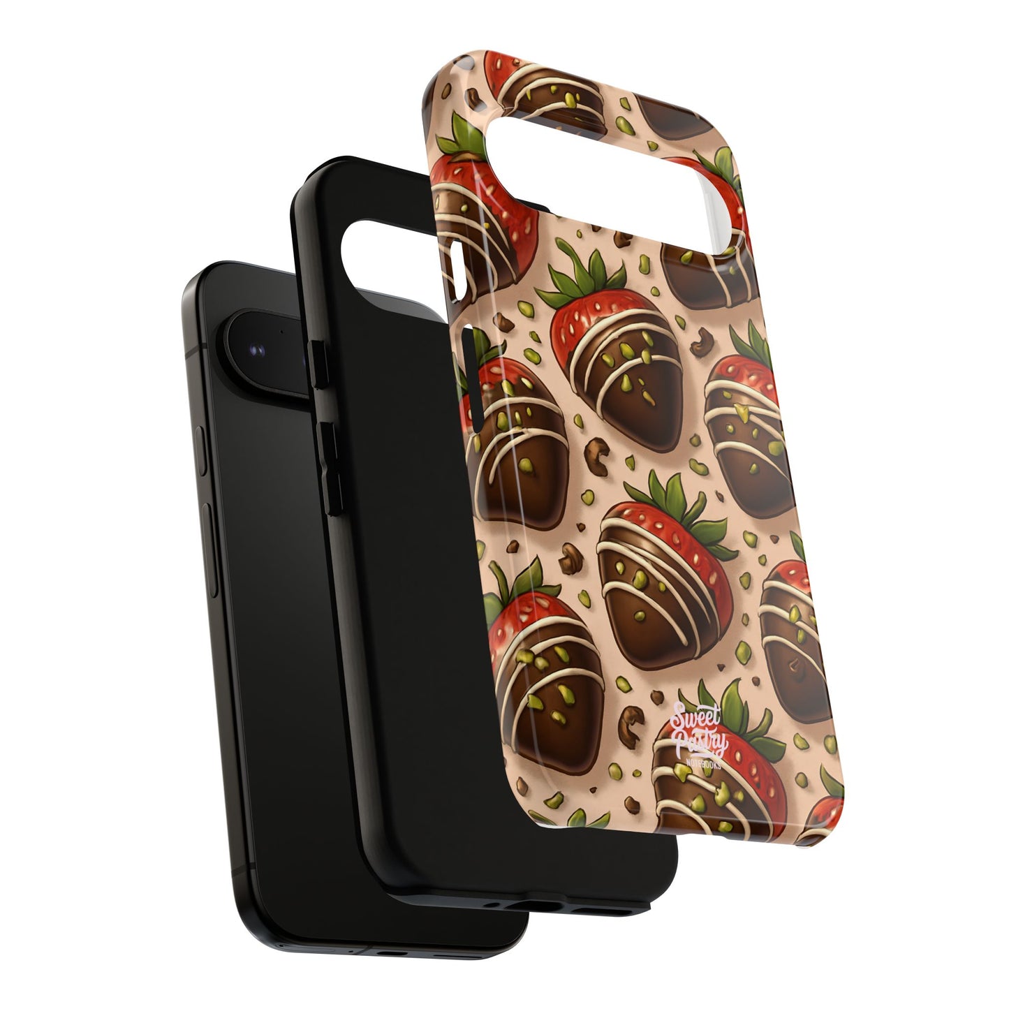 Chocolate Strawberries Phone Case – Dessert-Inspired Protective Case