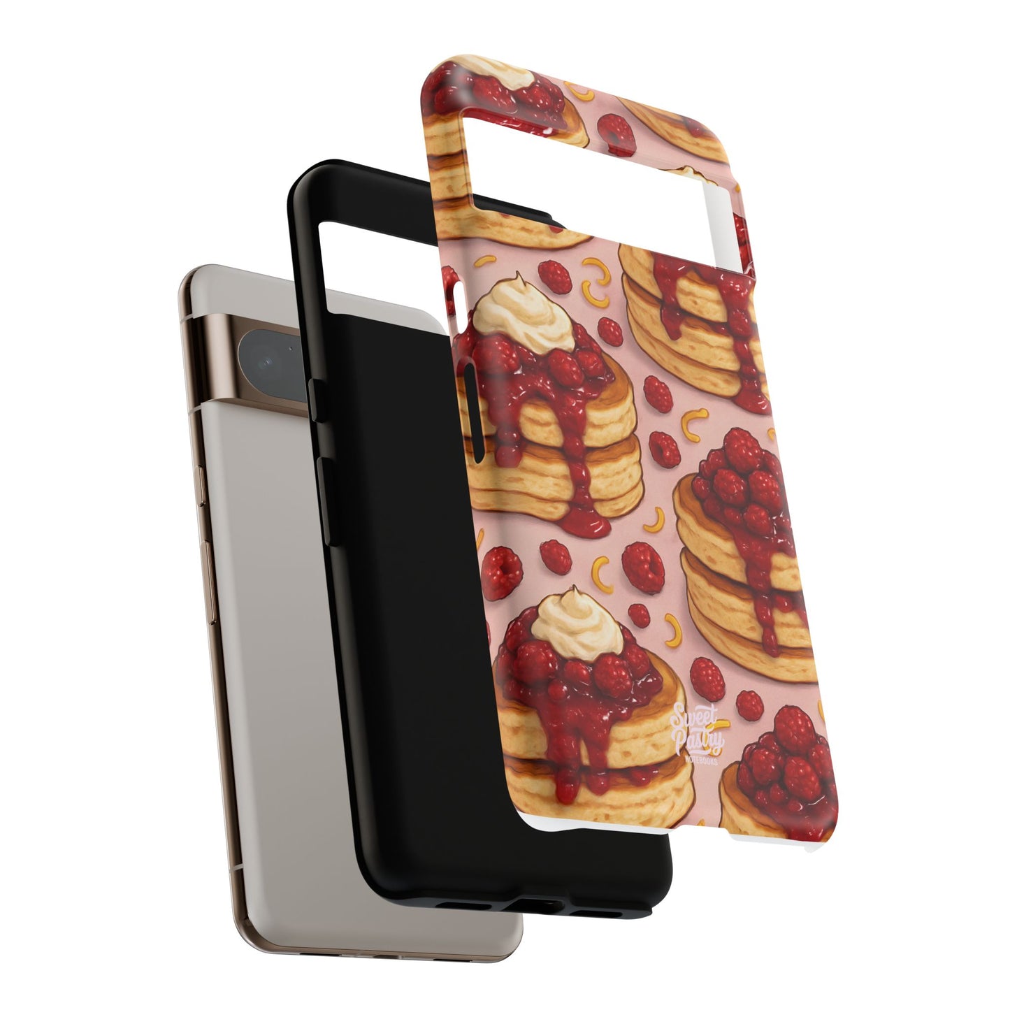 Raspberry Pancakes Phone Case – Dessert-Inspired Protective Case