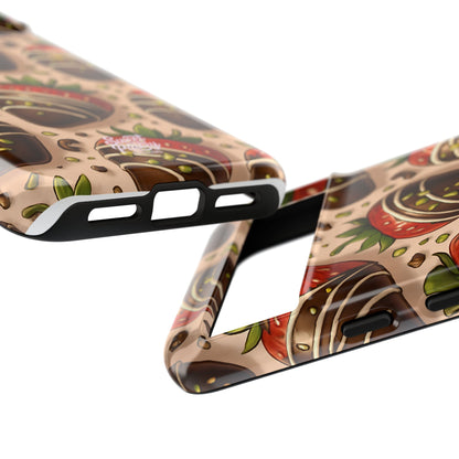 Chocolate Strawberries Phone Case – Dessert-Inspired Protective Case