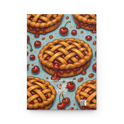 Cherry Pie Notebook — Dessert-Inspired Hardcover Journal for Bakers | Sweet Pastry Notebooks