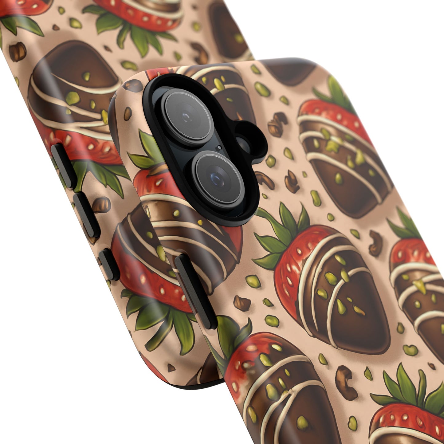Chocolate Strawberries Phone Case – Dessert-Inspired Protective Case