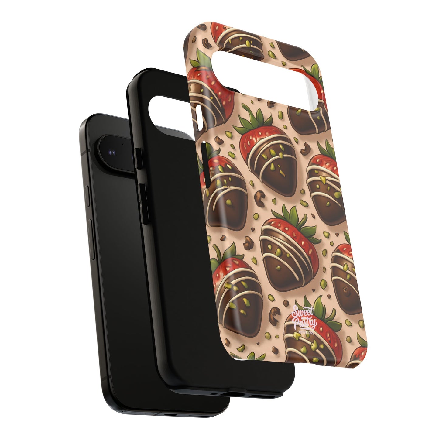 Chocolate Strawberries Phone Case – Dessert-Inspired Protective Case