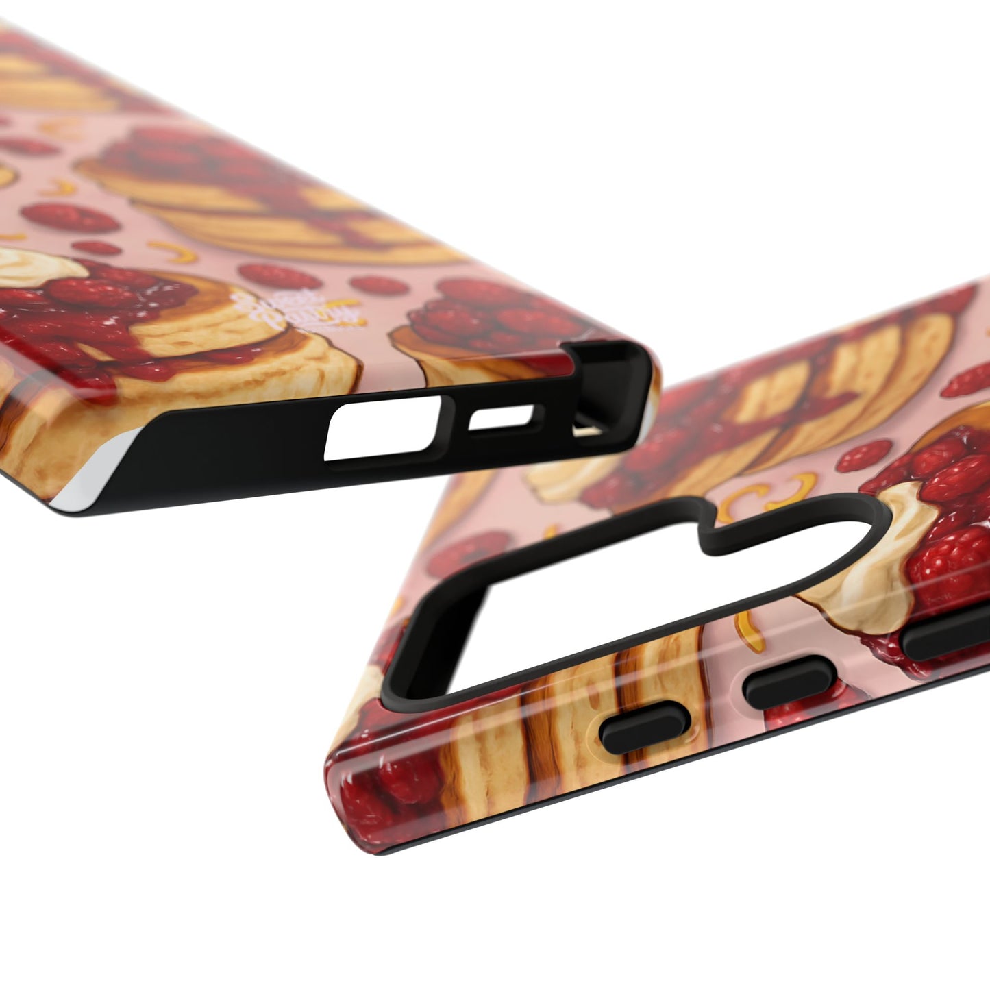 Raspberry Pancakes Phone Case – Dessert-Inspired Protective Case