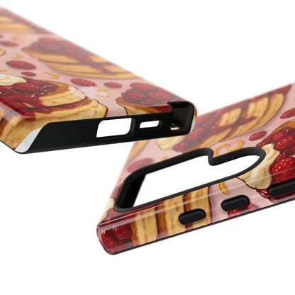 Raspberry Pancakes Phone Case – Dessert-Inspired Protective Case