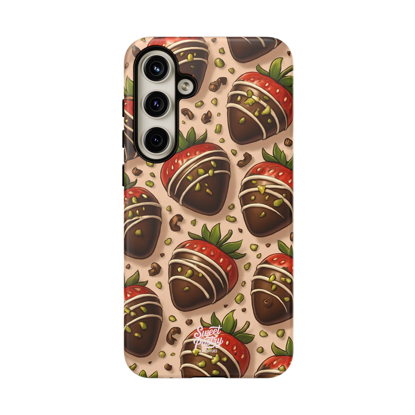 Chocolate Strawberries Phone Case – Dessert-Inspired Protective Case