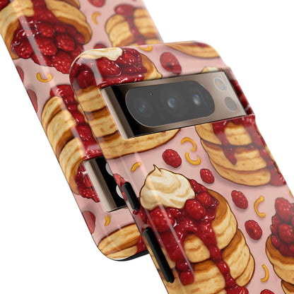 Raspberry Pancakes Phone Case – Dessert-Inspired Protective Case