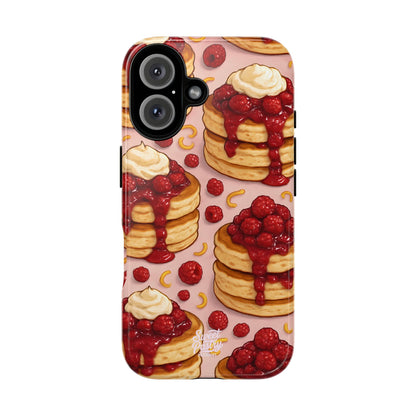 Raspberry Pancakes Phone Case – Dessert-Inspired Protective Case