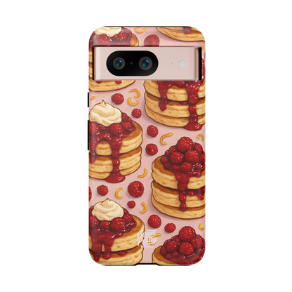 Raspberry Pancakes Phone Case – Dessert-Inspired Protective Case