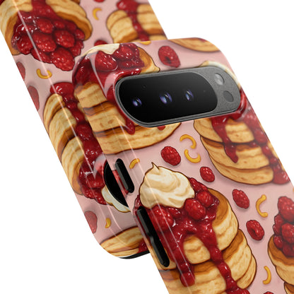 Raspberry Pancakes Phone Case – Dessert-Inspired Protective Case
